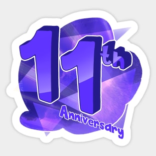 11th Anniversary Emblem Sticker